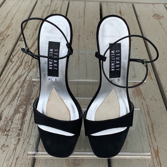 Stuart Weitzman black rhinestone sandal - Picture 5 of 15